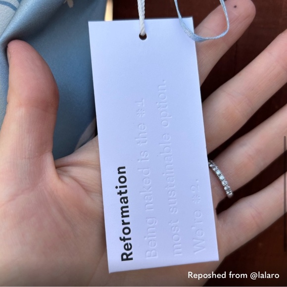 Reformation Barrow Silk Dress in Aliso blue floral size 12 altered to size 10 - Picture 5 of 9